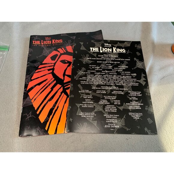 Disney The Lion King Broadway Musical Program 1997 Theater - Picture 7 of 11